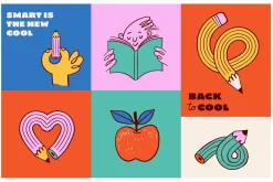 Fun Back to School Doodle Set
