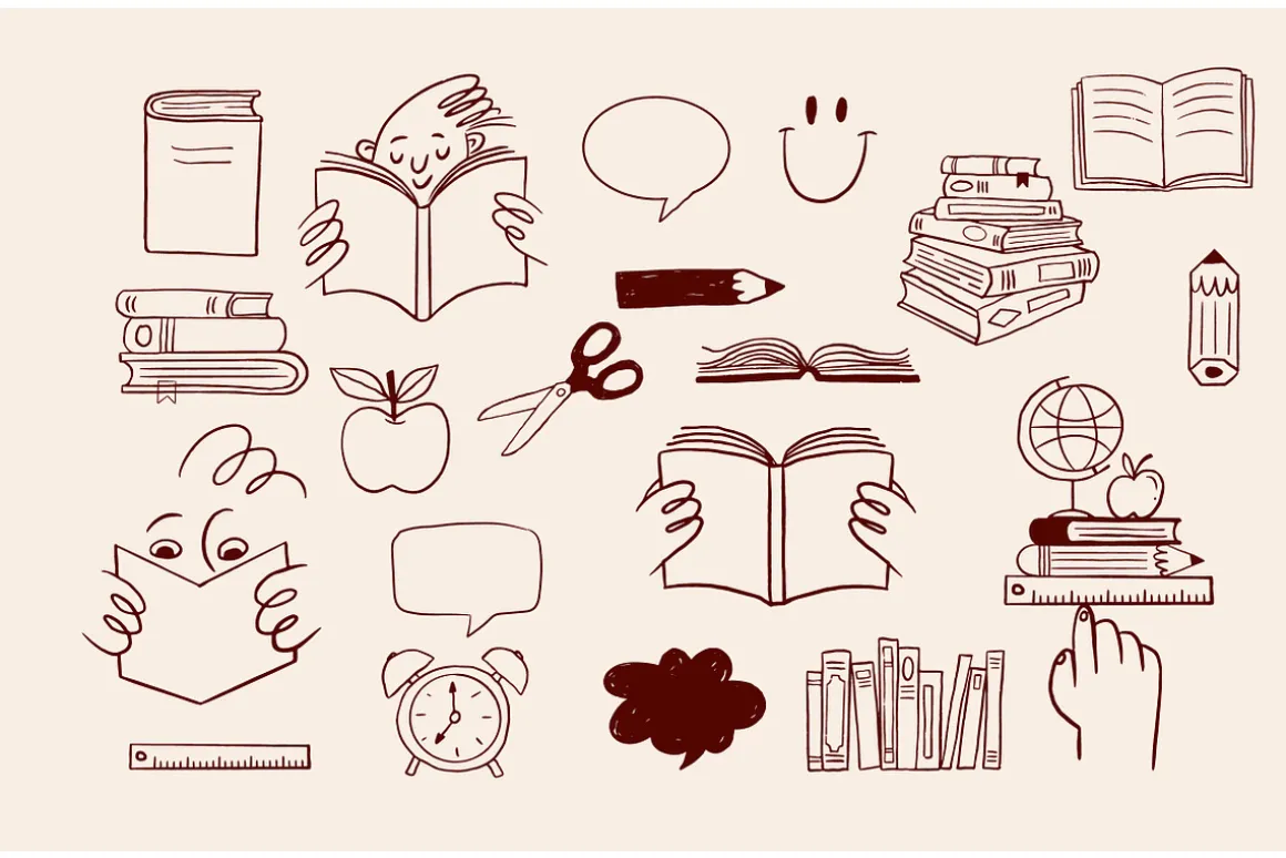 Fun Back to School Doodle Set
