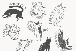 Funny Cats Line Art Bundle