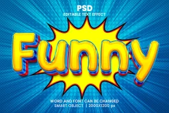 Funny Comic style 3D Text Effect