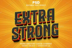 Funny 3d Editable Psd Text Effect