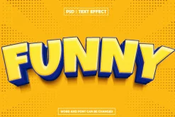 Funny 3d text effect