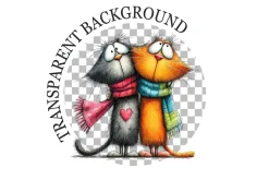 Funny Valentine Cat Best Friend Clip