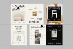 Furniture Instagram Template Pack