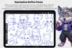 Furry Chibi Bases Procreate Stamps