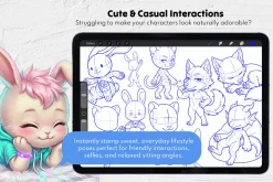 Furry Chibi Bases Procreate Stamps