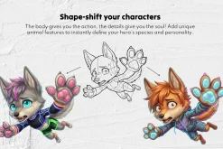 Furry Chibi Bases Procreate Stamps
