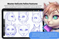 Furry Female Head Procreate Stamps
