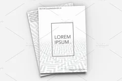 Futuristic digital covers, templates