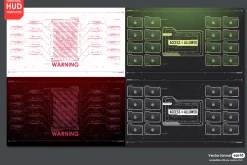 Futuristic Hud Template, Cyber Style