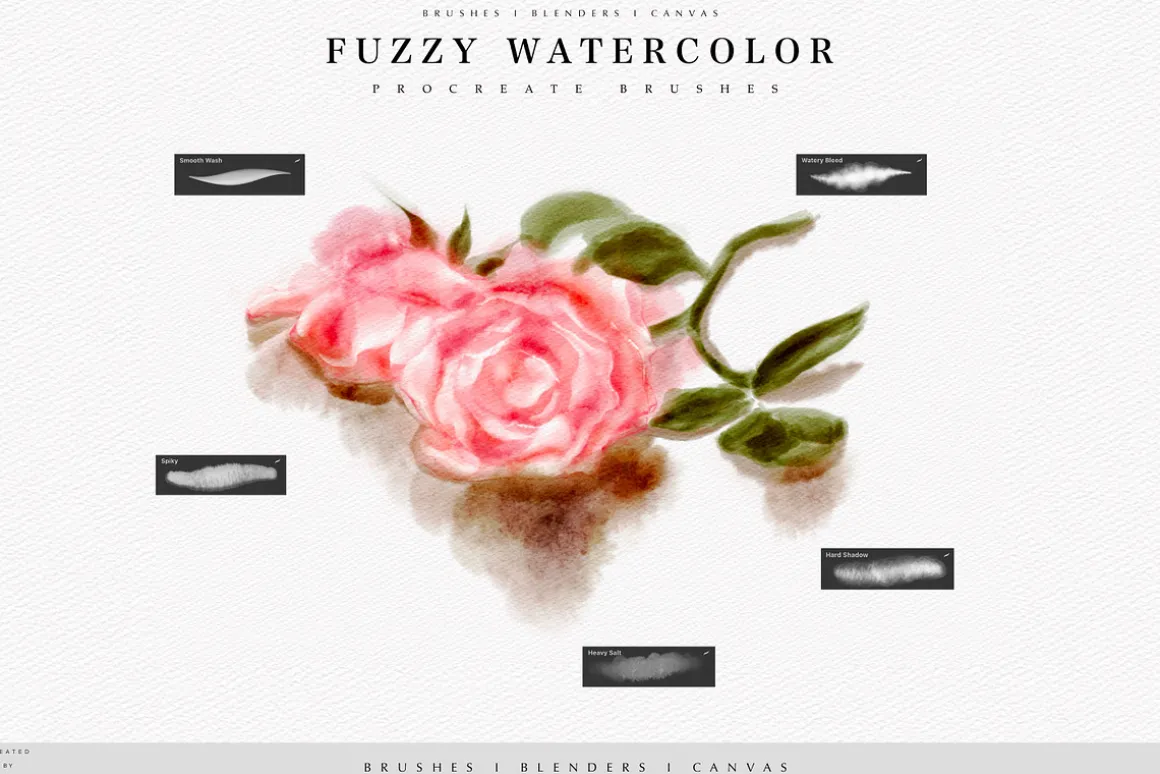 Fuzzy Watercolor Box for Procreate