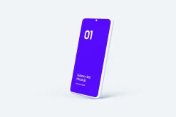 Galaxy S22 - 20 Clay Mockups Scenes