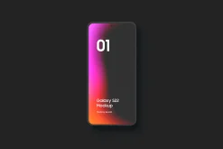 Galaxy S22 - 20 Clay Mockups Scenes