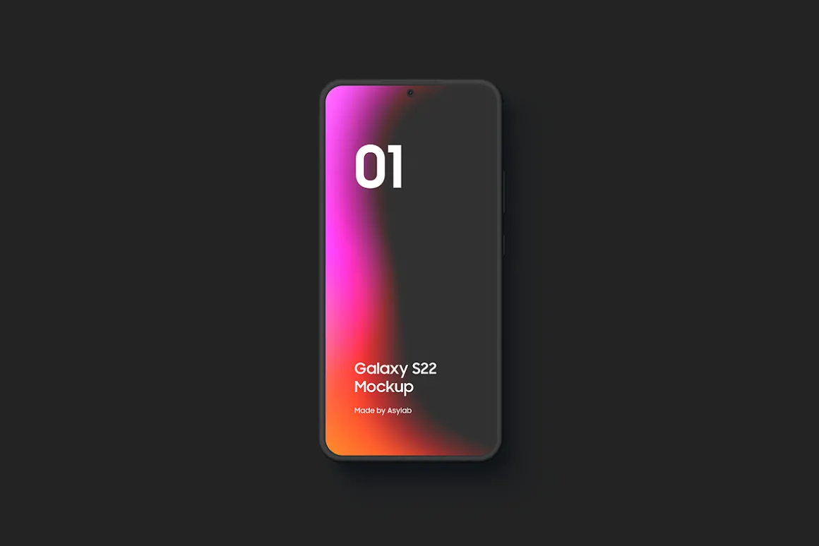 Galaxy S22 - 20 Clay Mockups Scenes