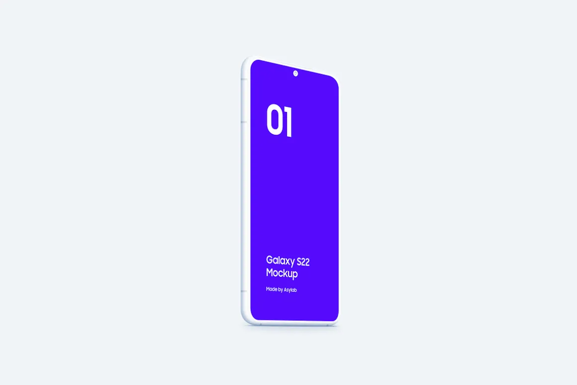 Galaxy S22 - 20 Clay Mockups Scenes
