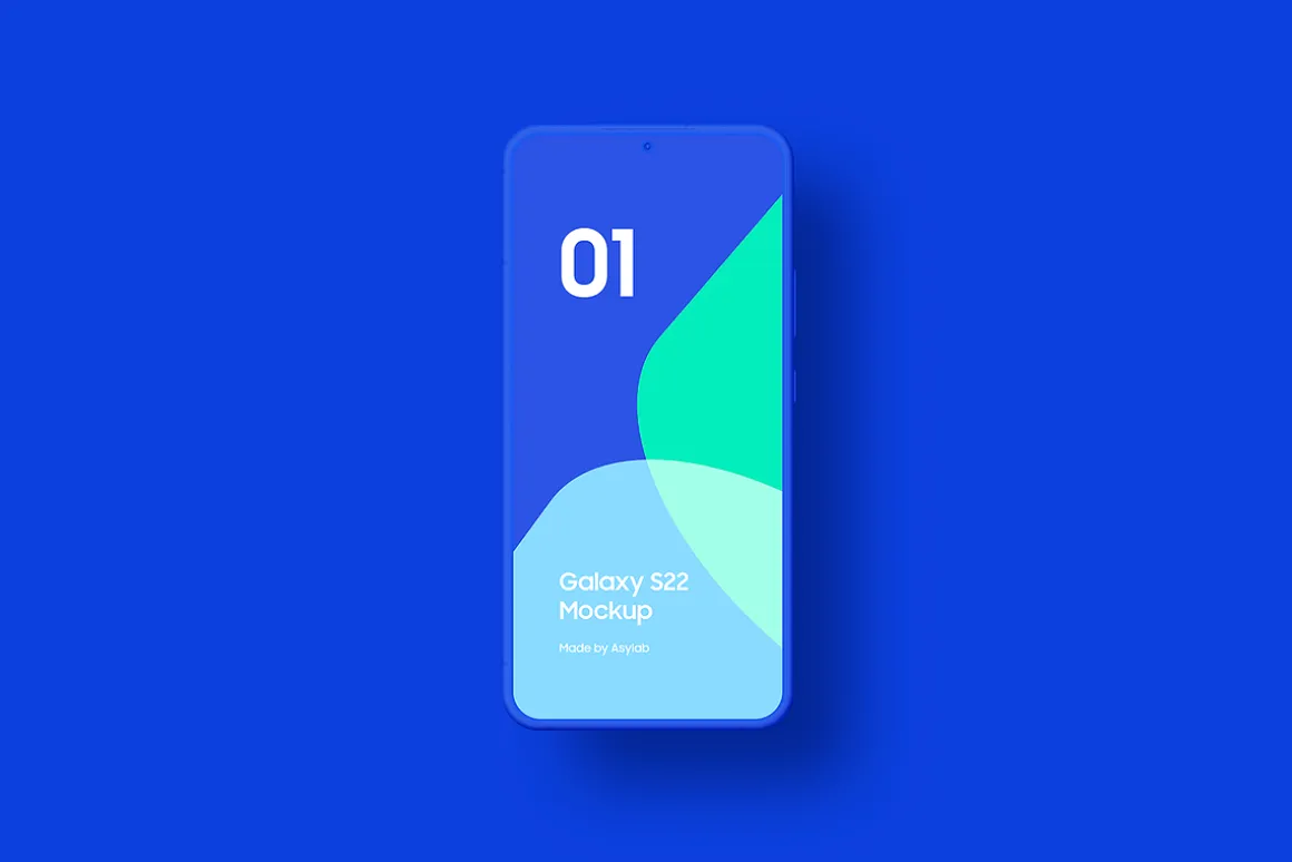 Galaxy S22 - 20 Clay Mockups Scenes
