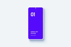 Galaxy S22 - 20 Clay Mockups Scenes