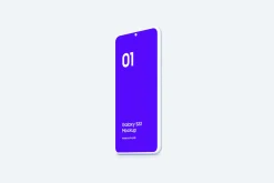 Galaxy S22 - 20 Clay Mockups Scenes
