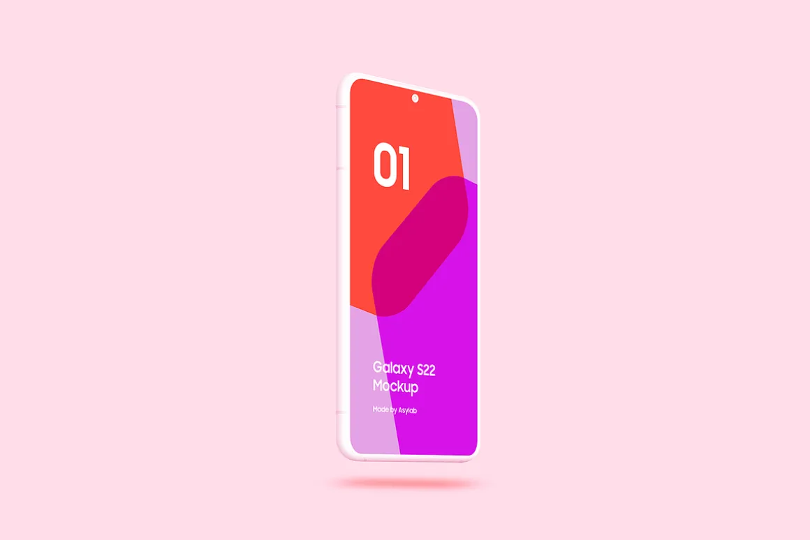 Galaxy S22 - 20 Clay Mockups Scenes