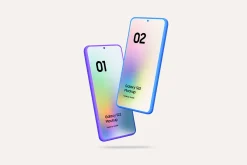Galaxy S22 - 20 Clay Mockups Scenes
