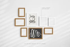 Gallery Wall Mockup | 8 Frames