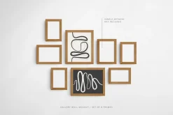 Gallery Wall Mockup | 8 Frames