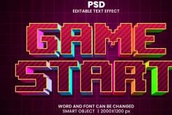 Game zone 3d Text Effect Style