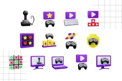 Gaming 3D Icons