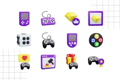 Gaming 3D Icons