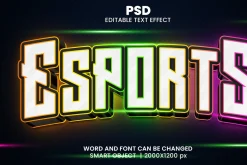Gaming logo 3d Text Effect Style