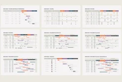 Gantt Chart Keynote Templates