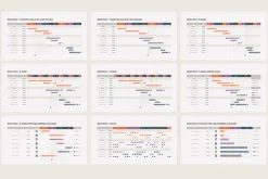Gantt Chart Keynote Templates