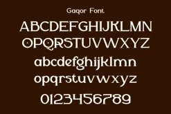 Gaqor - Modern Cinematic Font