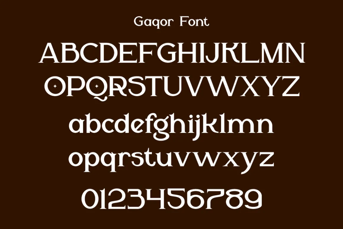 Gaqor - Modern Cinematic Font