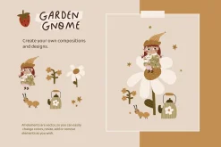 Garden Gnome - Hand drawn clipart