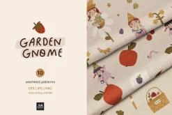 Garden Gnome - Hand drawn clipart