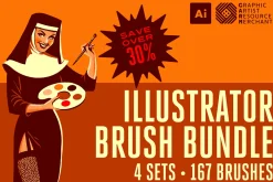 G.A.R.M. Illustrator Brush Bundle