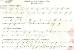 Gathering Calligraphy Wedding Script