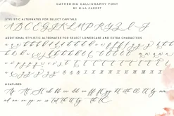 Gathering Calligraphy Wedding Script