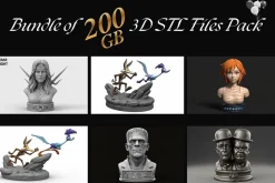 200 GB Printable STL File Bundle