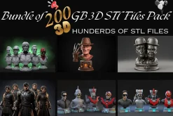 200 GB Printable STL File Bundle