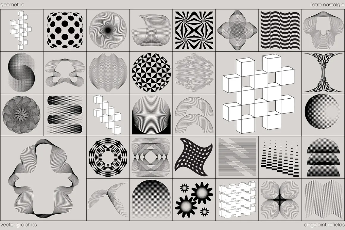 GEOCORPORATE Retro Vector Elements