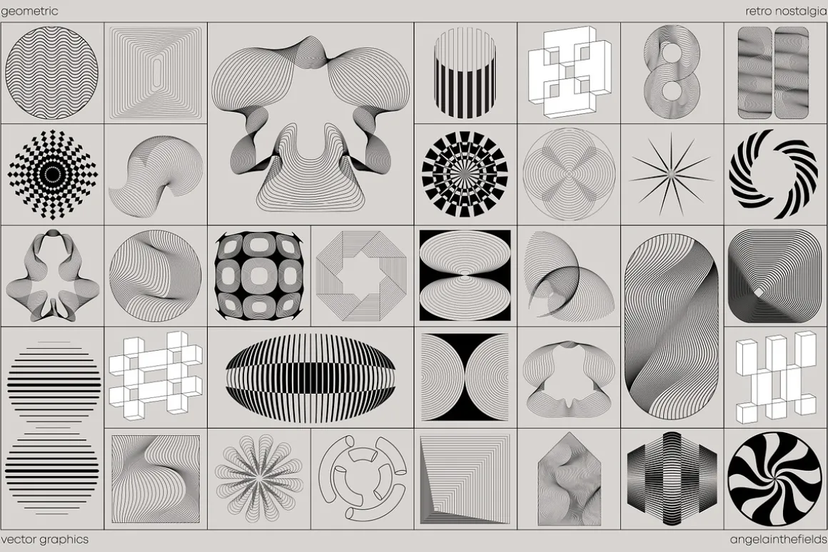 GEOCORPORATE Retro Vector Elements