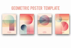 Geometric cover template set.