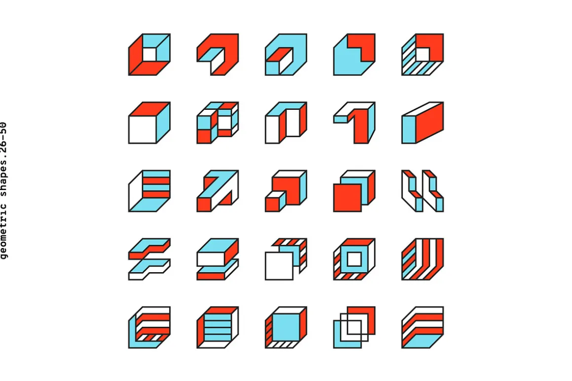 Geometric design. Shapes + patterns