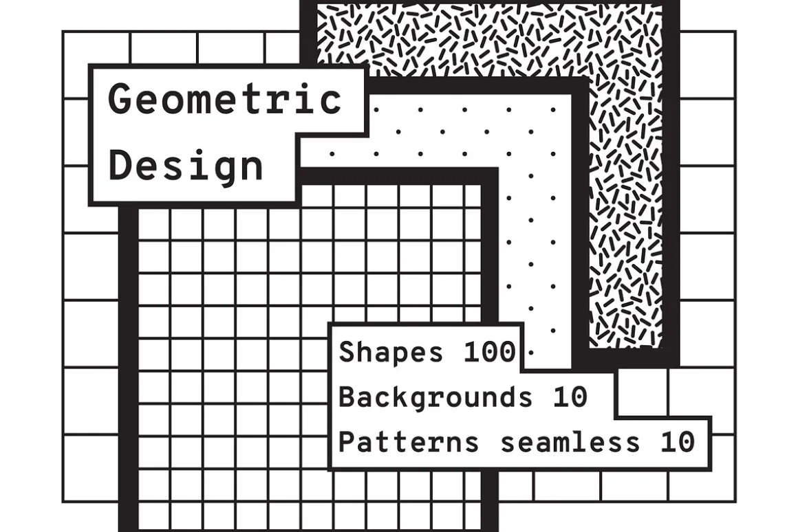 Geometric design. Shapes + patterns