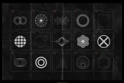 150 Geometric Distressed Shapes
