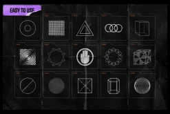 150 Geometric Distressed Shapes