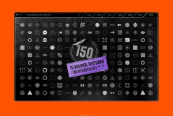150 Geometric Distressed Shapes