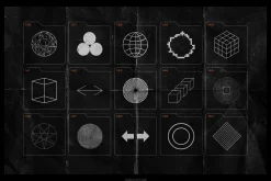 150 Geometric Distressed Shapes
